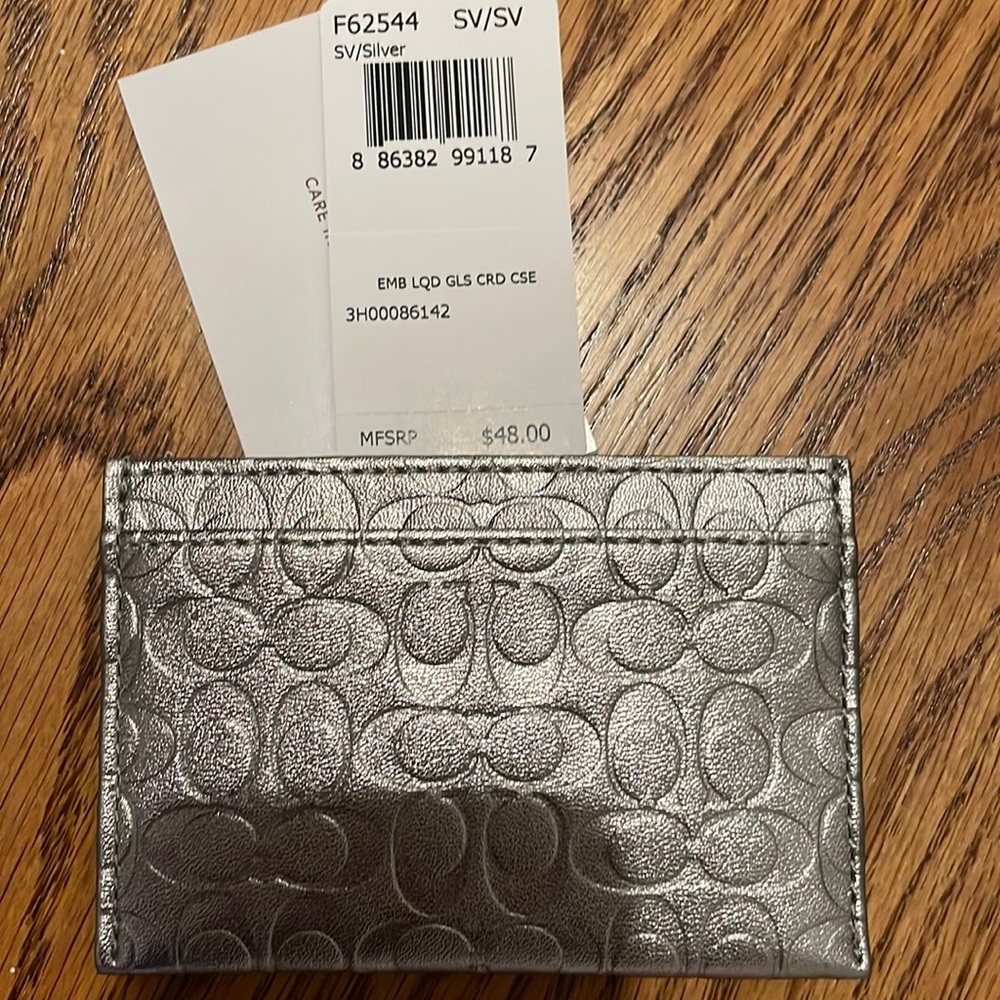 NWT Coach credit card holder/case